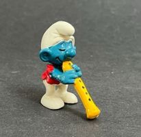 Schlumpf Flötenspieler Antik Vintage Sammler Peyo Schleich