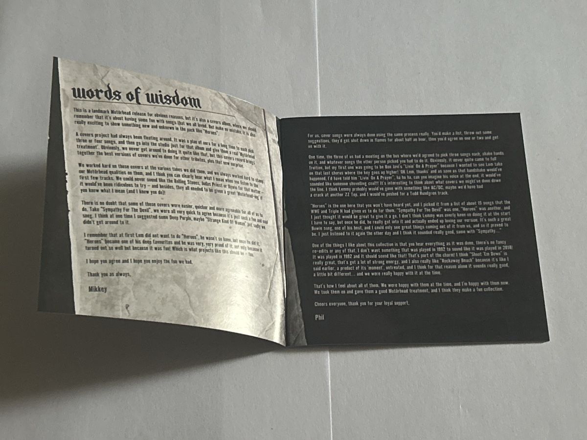 CDs: Motörhead. under cöver mit booklet  – Neu (gemäss Beschreibung) aus Faulensee von Mizuno06 5