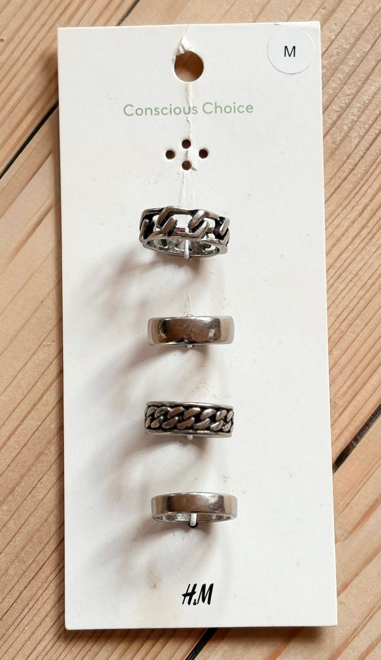 Anelli: Ringe /Fingerringe H&M breit,silberfarben, Gr.M – Nuovo e nell'imballaggio originale da Siblingen venduto da Vany_McDougall 2
