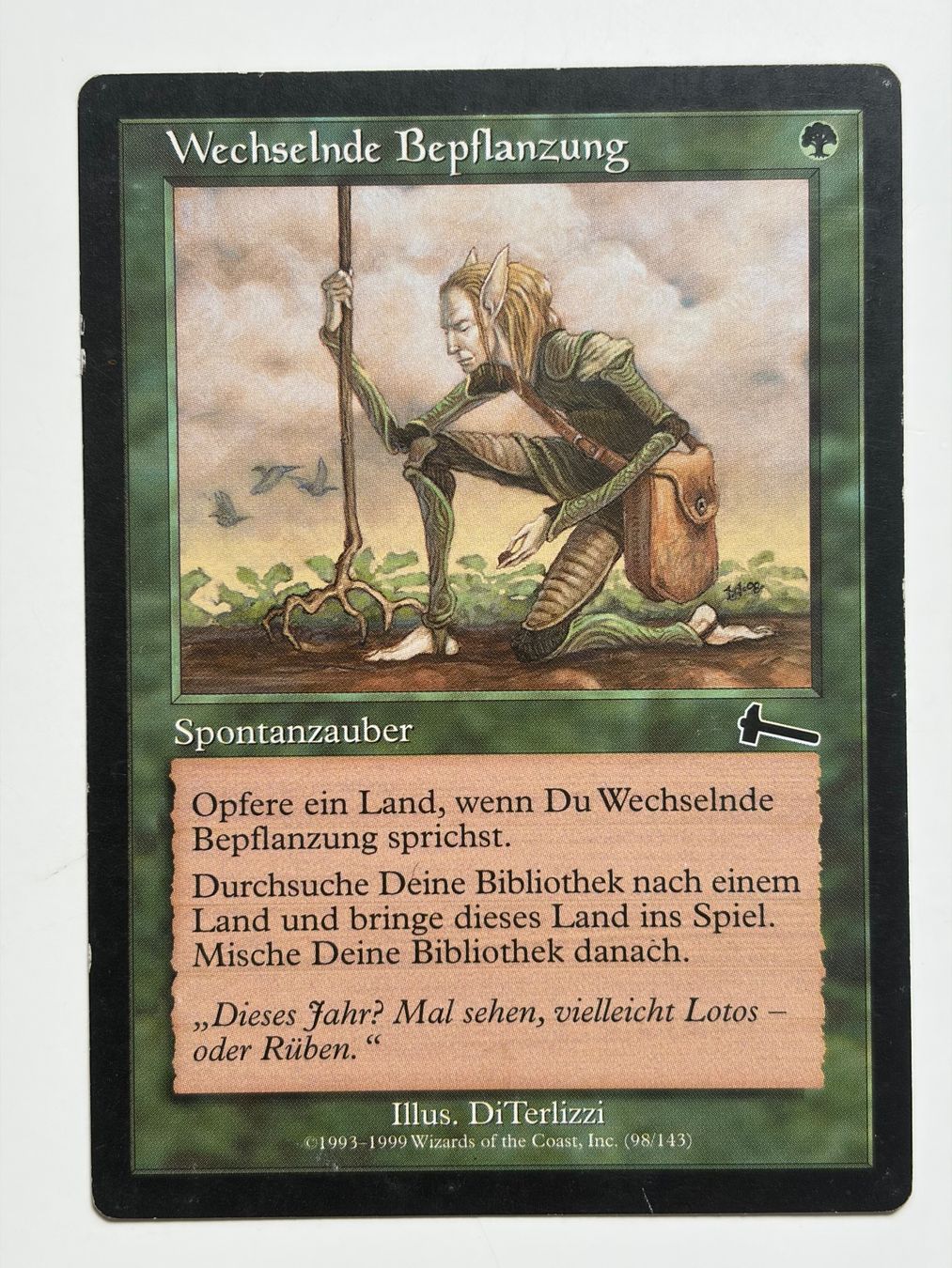 Magic The Gathering Carte collezionabili: Wechselnde Bepflanzung - Urza's Legacy – Usato da Bonstetten venduto da ddiederichs
