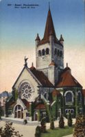 Alte Ansichtskarte Basel, Pauluskirche, 1937