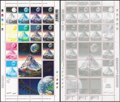 MATTERHORN – CERVIN Probedruck- Bogen von COURVOISIER