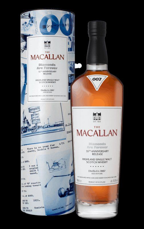 Macallan Bevande alcoliche: Macallan J. Bond Diamonds – Nuovo e nell'imballaggio originale da Le Locle venduto da drinkshop