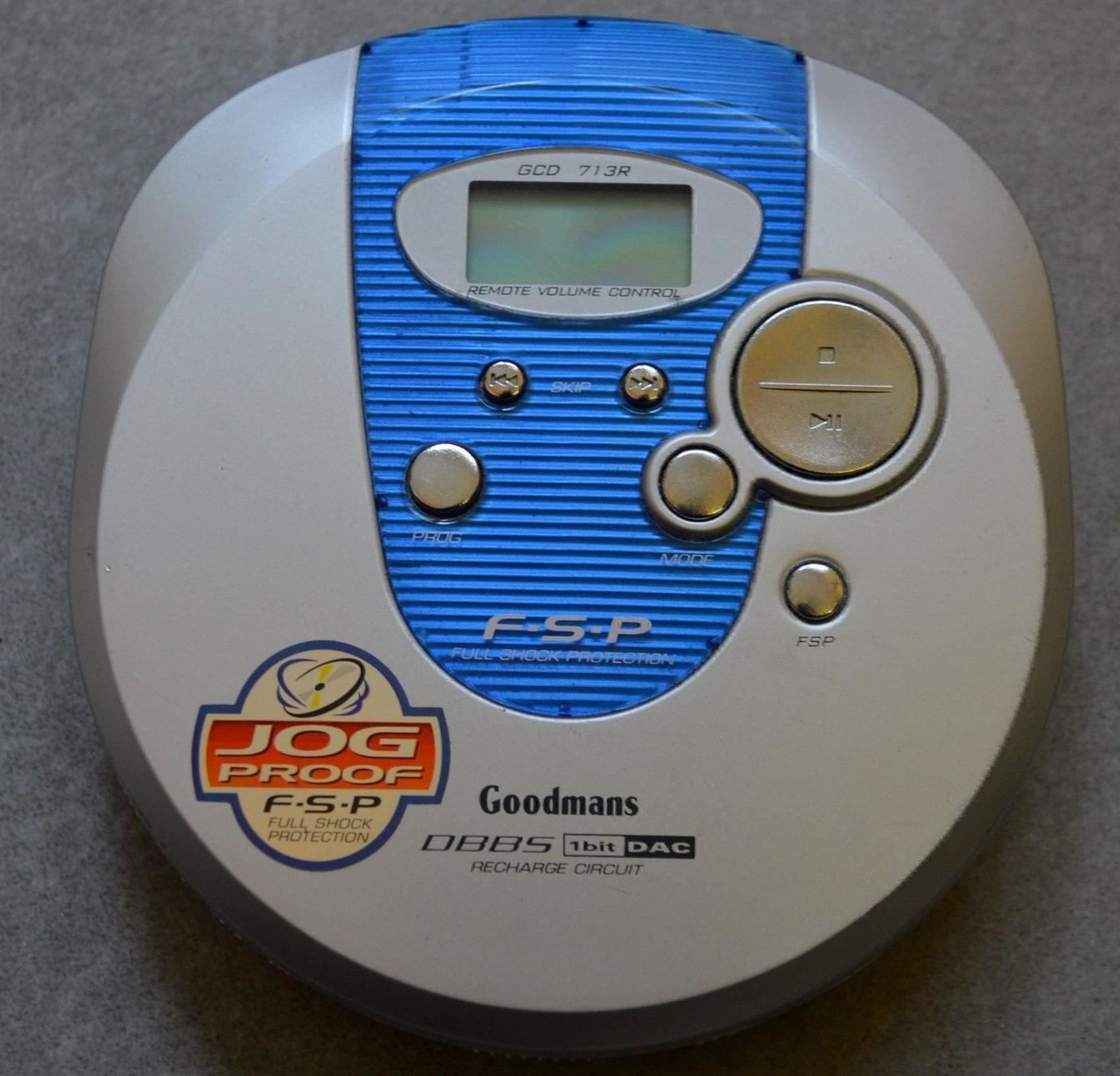 Lettore multimediale portatile: Discman Goodmans GCD 713R – Usato da Collonges venduto da arashee