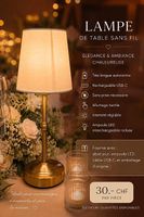 Lampes de table Led sans fil
