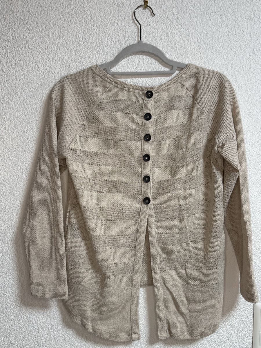 Only Pulls & Sweat-shirts: Only Strickpullover Beige mit Knopfleiste hinten – D'occasion à Wallbach par ale_db7t 1