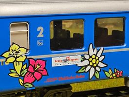 Bemo 3252 162 __ RhB Personenwagen EW I __ Arosa Blumenwagen