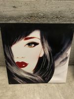 Quadro ritratto femminile 40x40 cm nuovo
