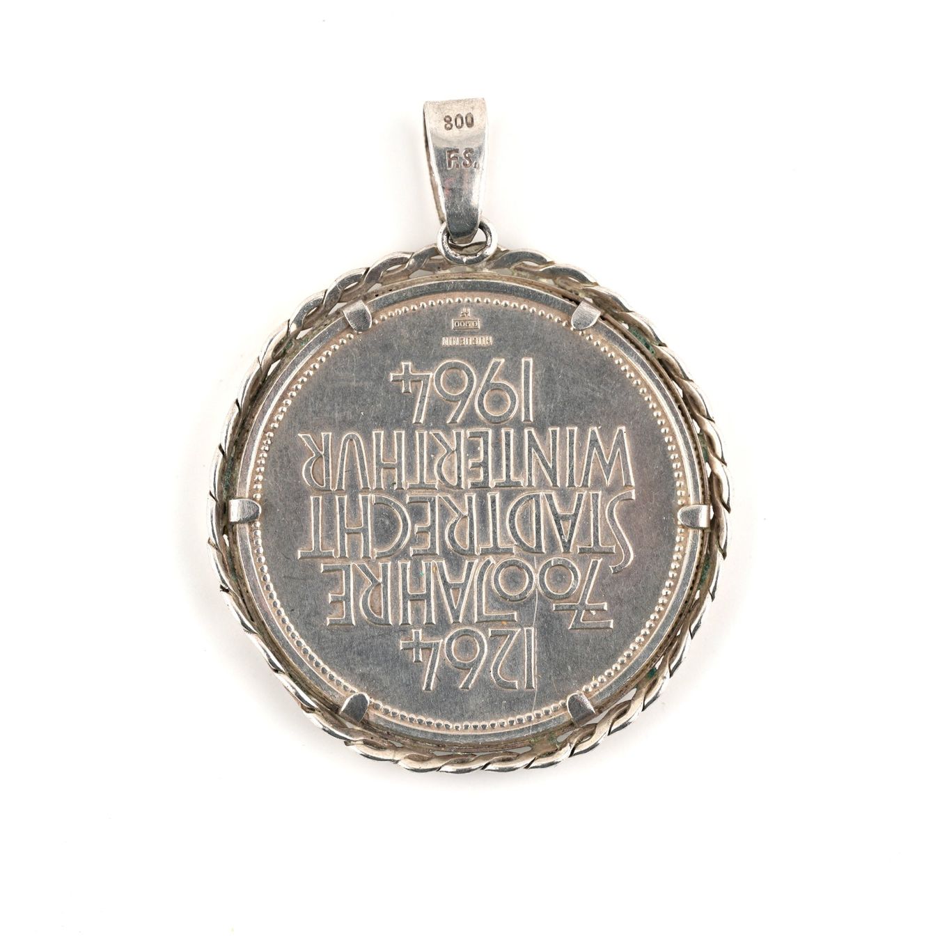 Medaglie: Silberanhänger mit Medaille – Usato da Basel venduto da Edelmetallhaus24 1