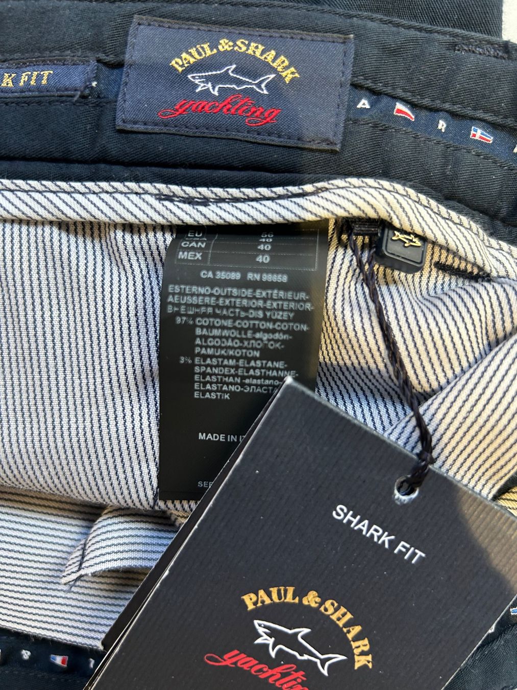 Paul & Shark Hosen: Paul & Shark Hose slimfit navy Gr. 56, neu – Neu und originalverpackt aus Glattpark(Opfikon) von Cmberger 3