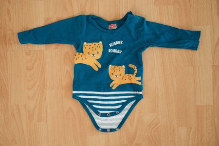 Babyhug 2-in-1 Body/Pullover - Leoparden "Roarrr", Gr. 68