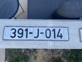 Autonummer / Kennzeichen / Plaque immatriculation 391-J-014