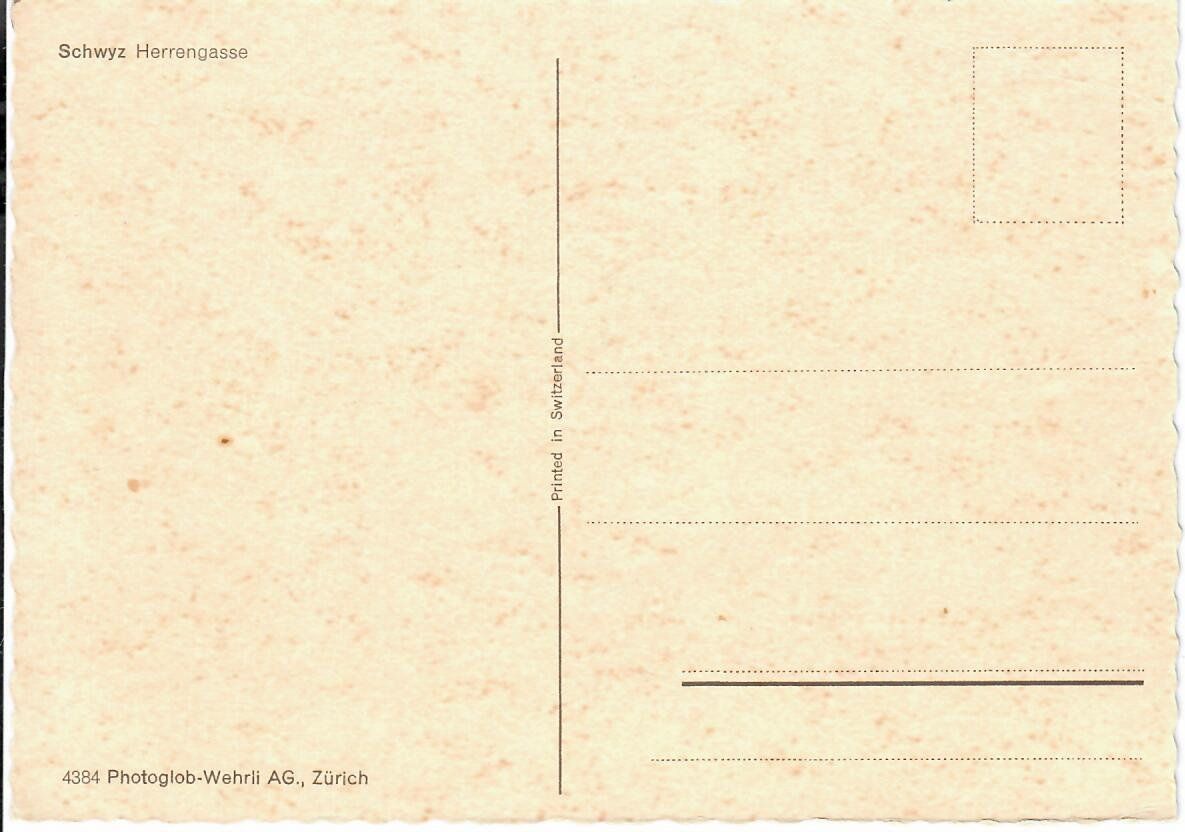 Cartoline postali: Gasthaus Schäfli Schwyz – Usato da Hochdorf venduto da Ziegel-16 1