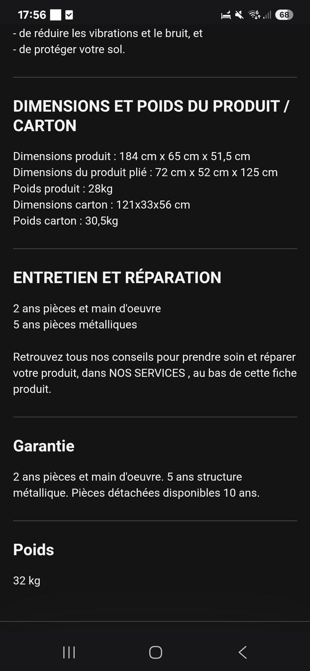 Decathlon Hometrainer: Rameur Domyos 120/ Décathlon – Nuovo (secondo la descrizione) da Biel/Bienne venduto da Darthpanda 1