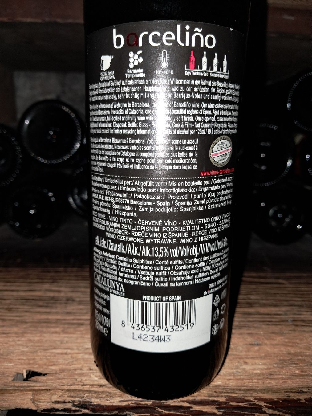 Vino: Barceliño Tinto 2012 – Nuovo e nell'imballaggio originale da Le locle venduto da juliensaran 3