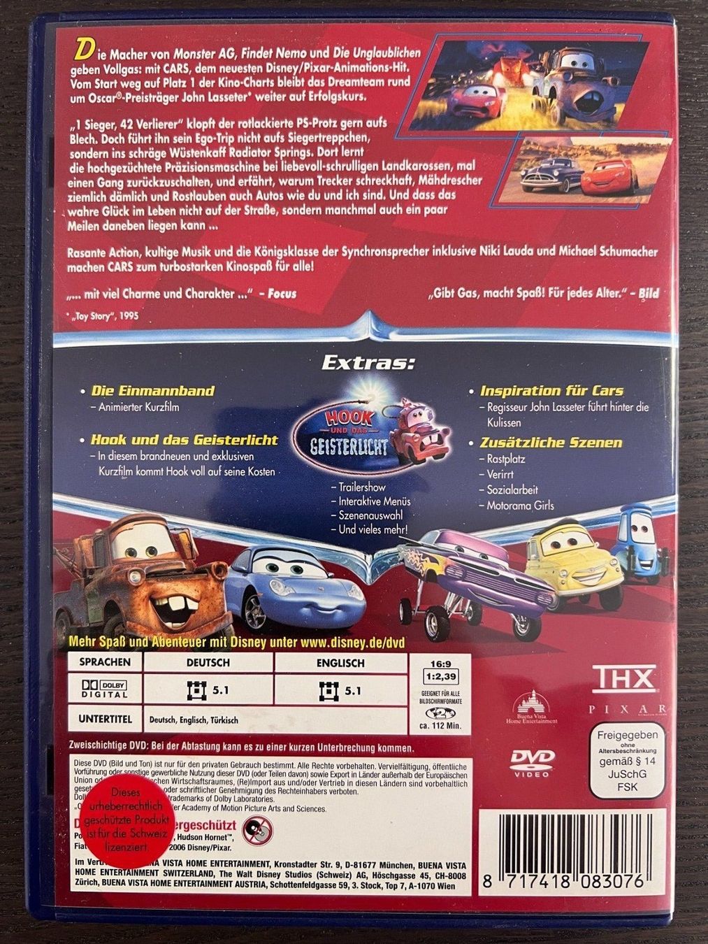 Tutti i DVDs: Cars – Usato da Zürich venduto da FilmFreunde 1