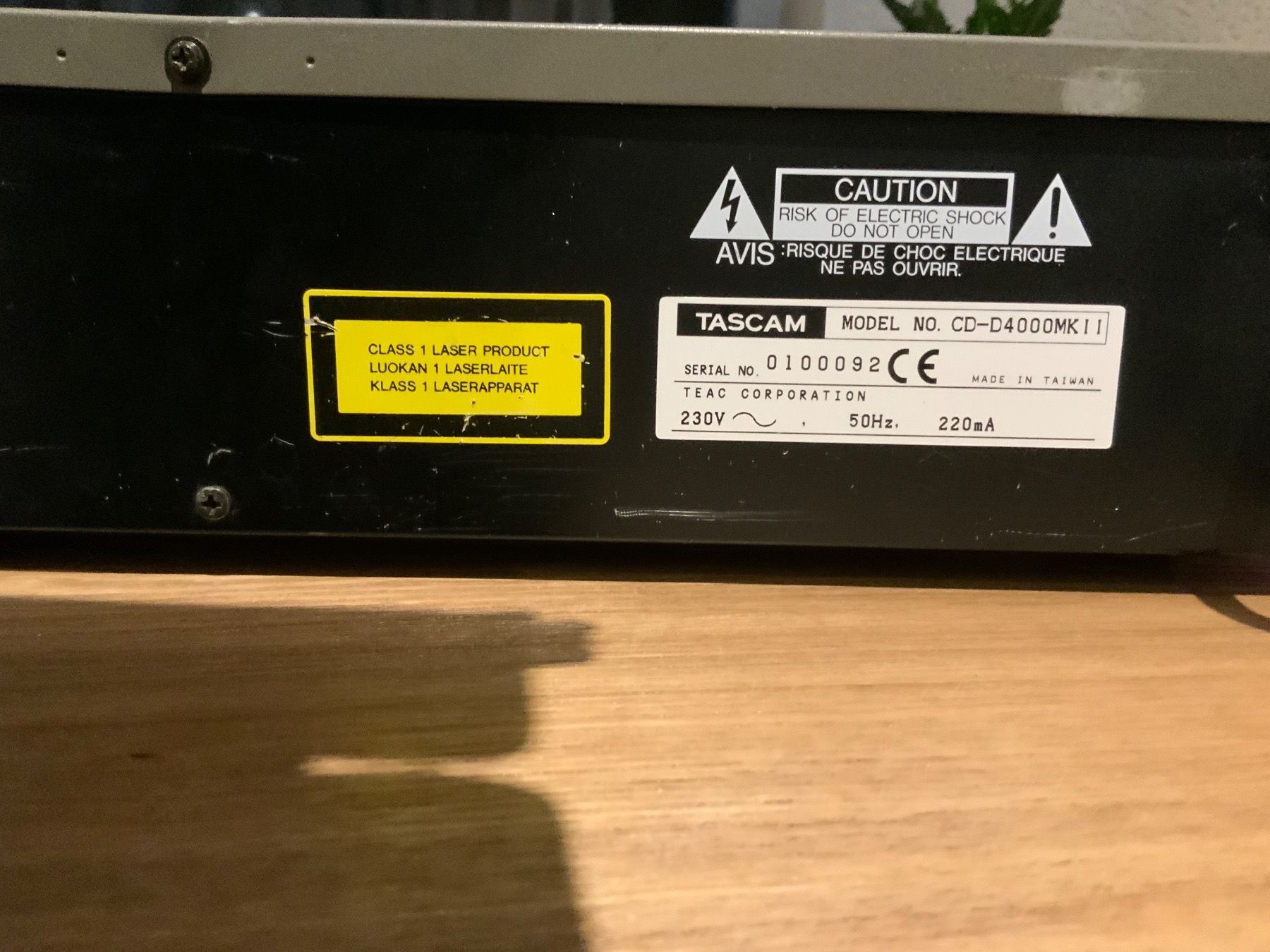 Tascam Aufnahmegeräte: Tascam CD-D4000 MK II – Gebraucht aus Buchs LU von  3