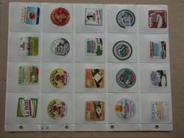 40    verschiedene      Käslein  Deckeli