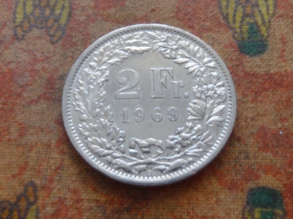Tutti le monete: 2 Fr. 1969 – Usato da Romanel-sur-Lausanne venduto da Swift13