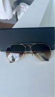 Ray-Ban Aviator Sunglasses Gold Frame Brown Gradient Lenses