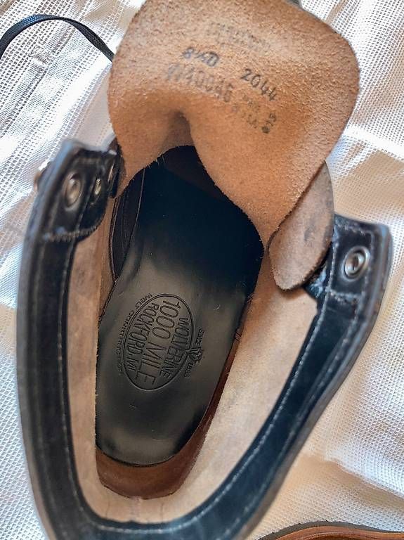Scarpe da uomo: Wolverine 1000 Mile Boots 41.5 Black – Usato da Zürich venduto da Silybel 2