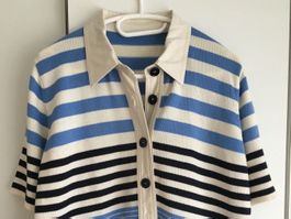 Neue schöne kurzärmlige Strickjacke / Bluse