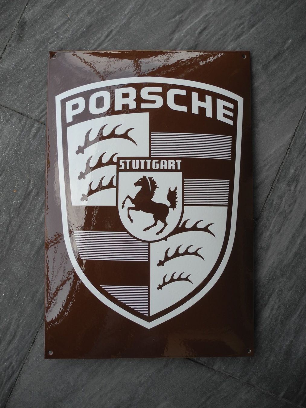 Porsche Schilder: GROSSES PORSCHE EMAILSCHILD – Neu (gemäss Beschreibung) aus Reinach AG von Huckleberrysix 1