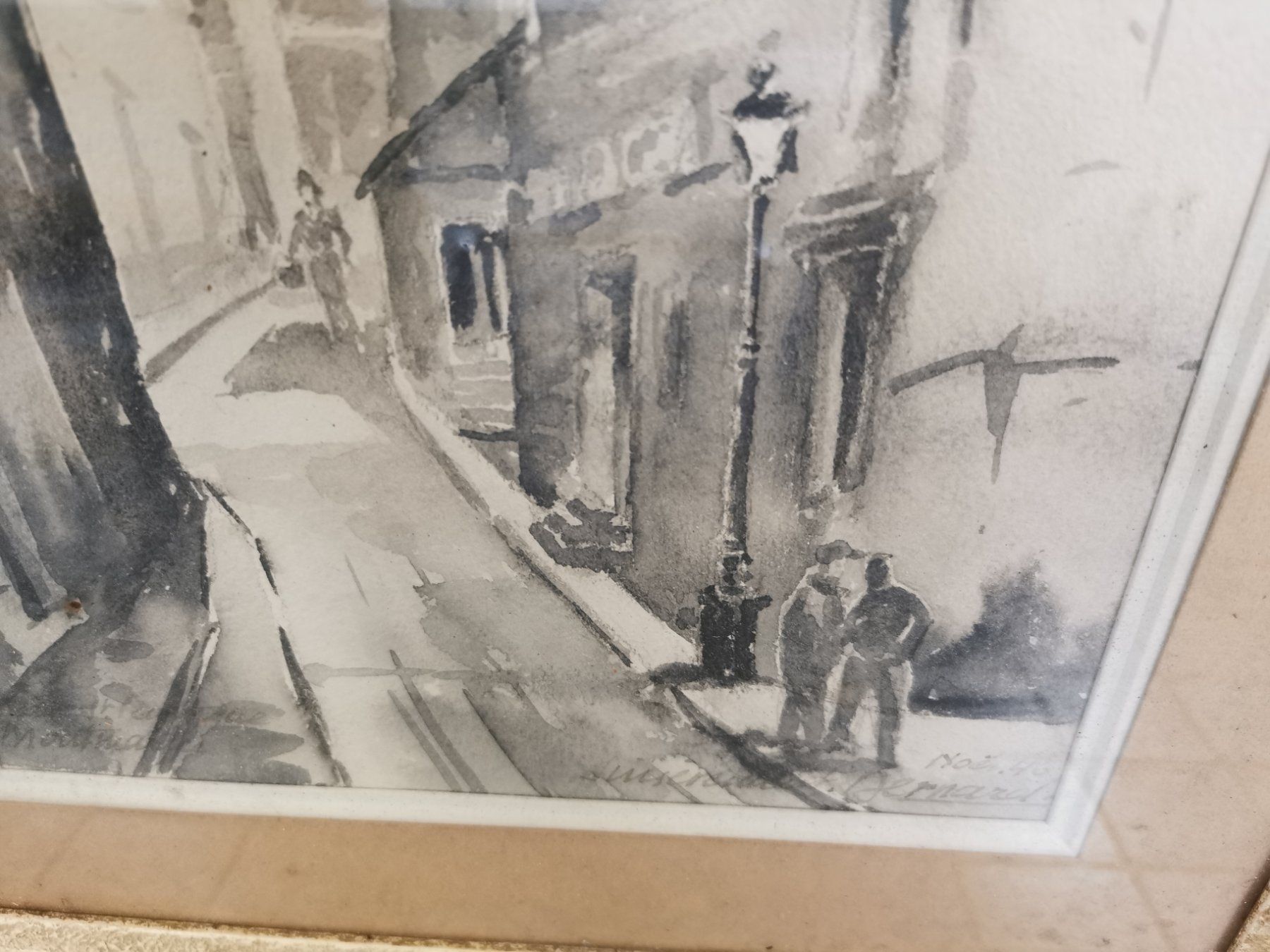 Dipinti: AQUARELLE SIGNÉE ET DATÉE NOËL 46 – Usato da Genève venduto da Qanil77 2