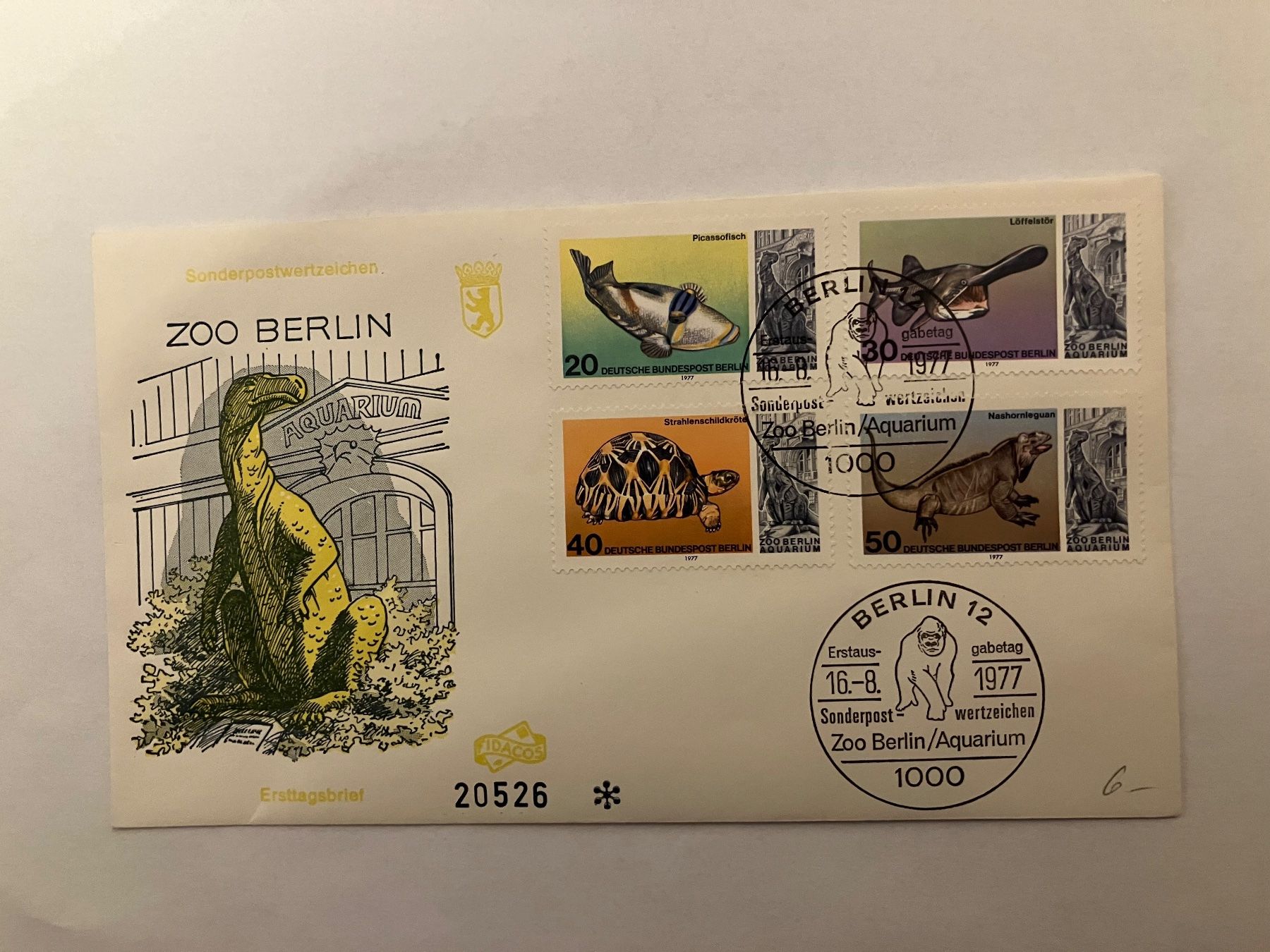 Tutti i francobolli: BERLIN ZOO FDC Nummeriert – Usato da Koblenz venduto da Markenhimmel