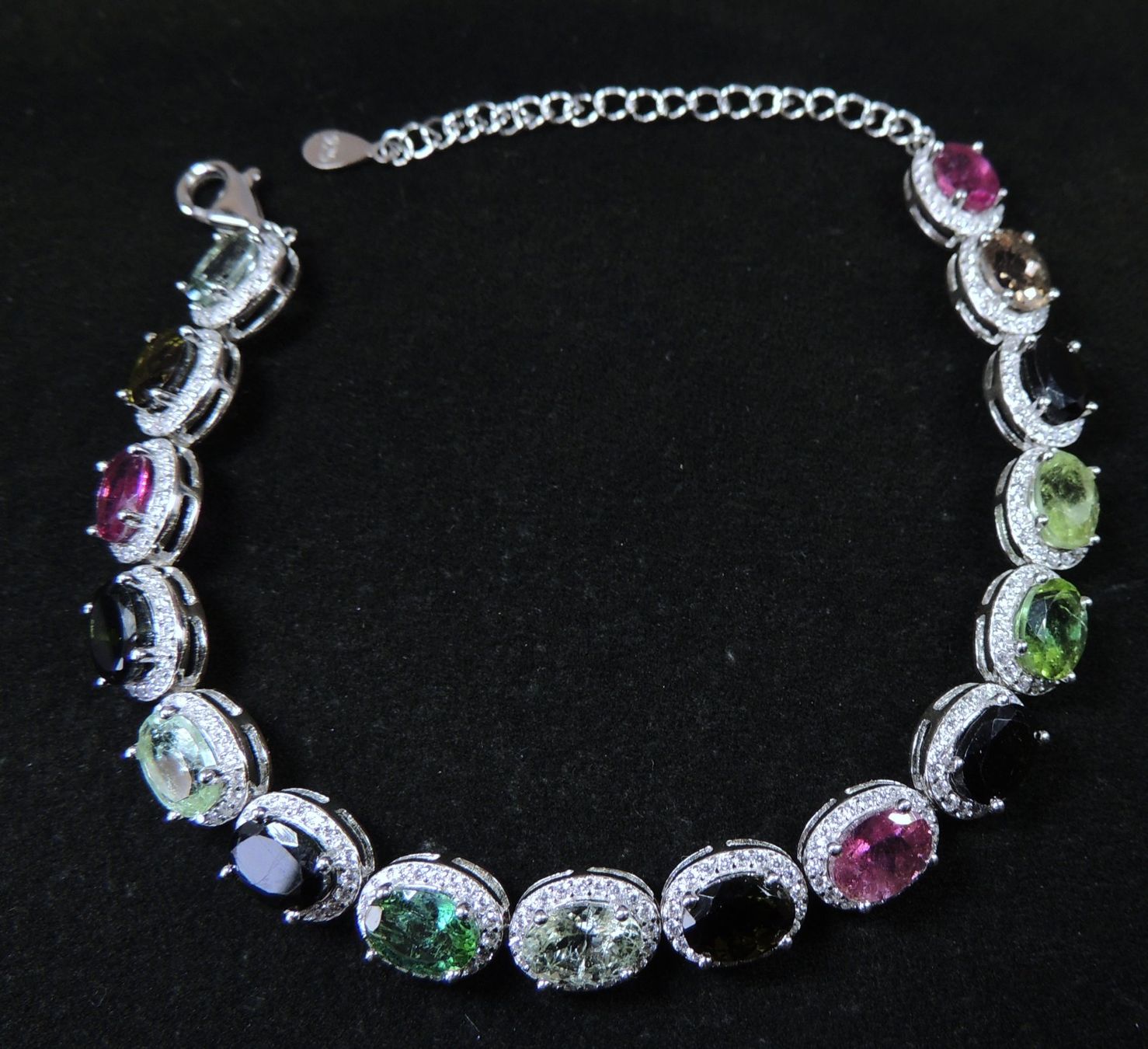 Bracciali & Braccialetti: Turmalin Silber 925 Armband – Nuovo e nell'imballaggio originale da Waldenburg venduto da schaller707