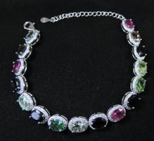 Turmalin Silber 925 Armband