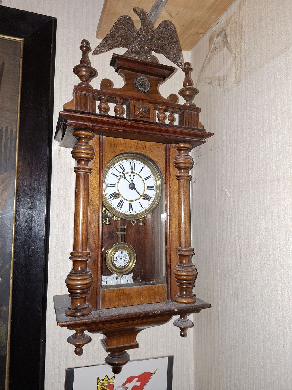 Orologi da terra & Orologi da parete: Antike Wanduhr, Holzgehäuse – Usato da Boll venduto da romanm0