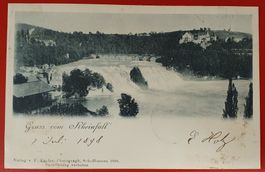 Gruss vom Rheinfall 1898
