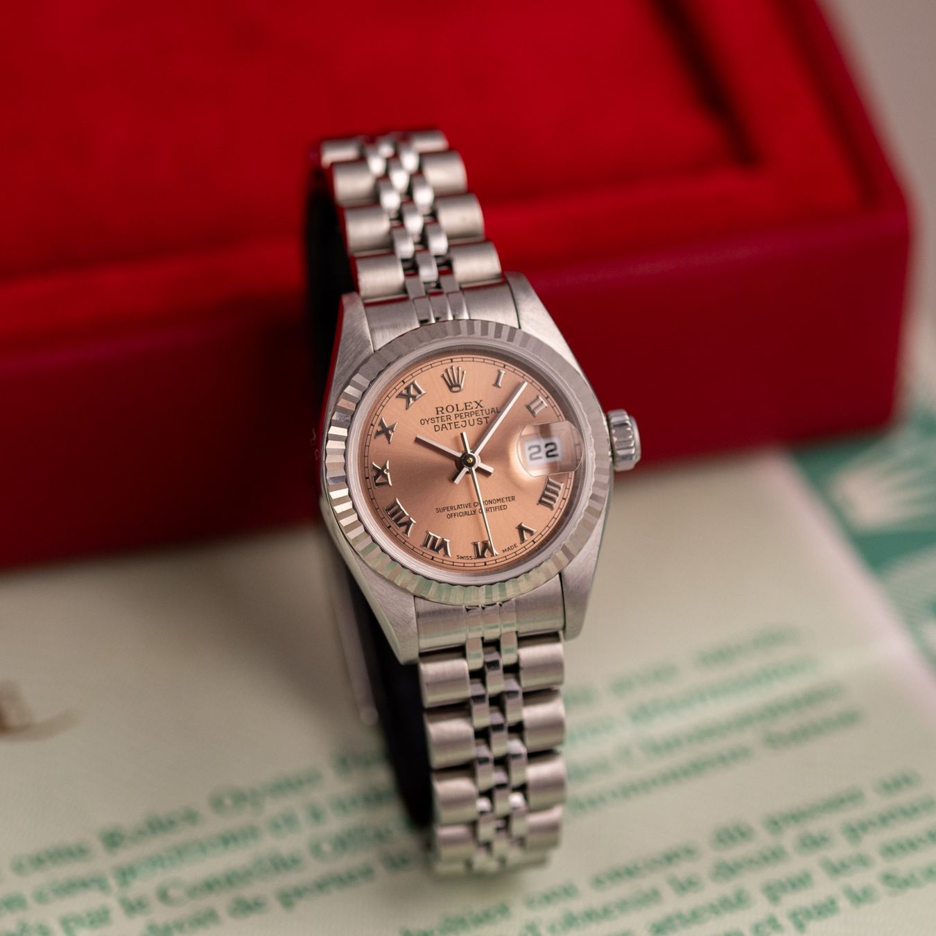 Rolex Orologi: Rolex Datejust 26 / 79174 / Salmon Dial / 2001 / Full Set – Usato da Luzern venduto da PrimeSwissTime 2