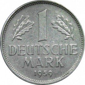 Alle Münzen: 1 DM Münze - 1959 – Gebraucht aus Nesselnbach von sir.lanzelot