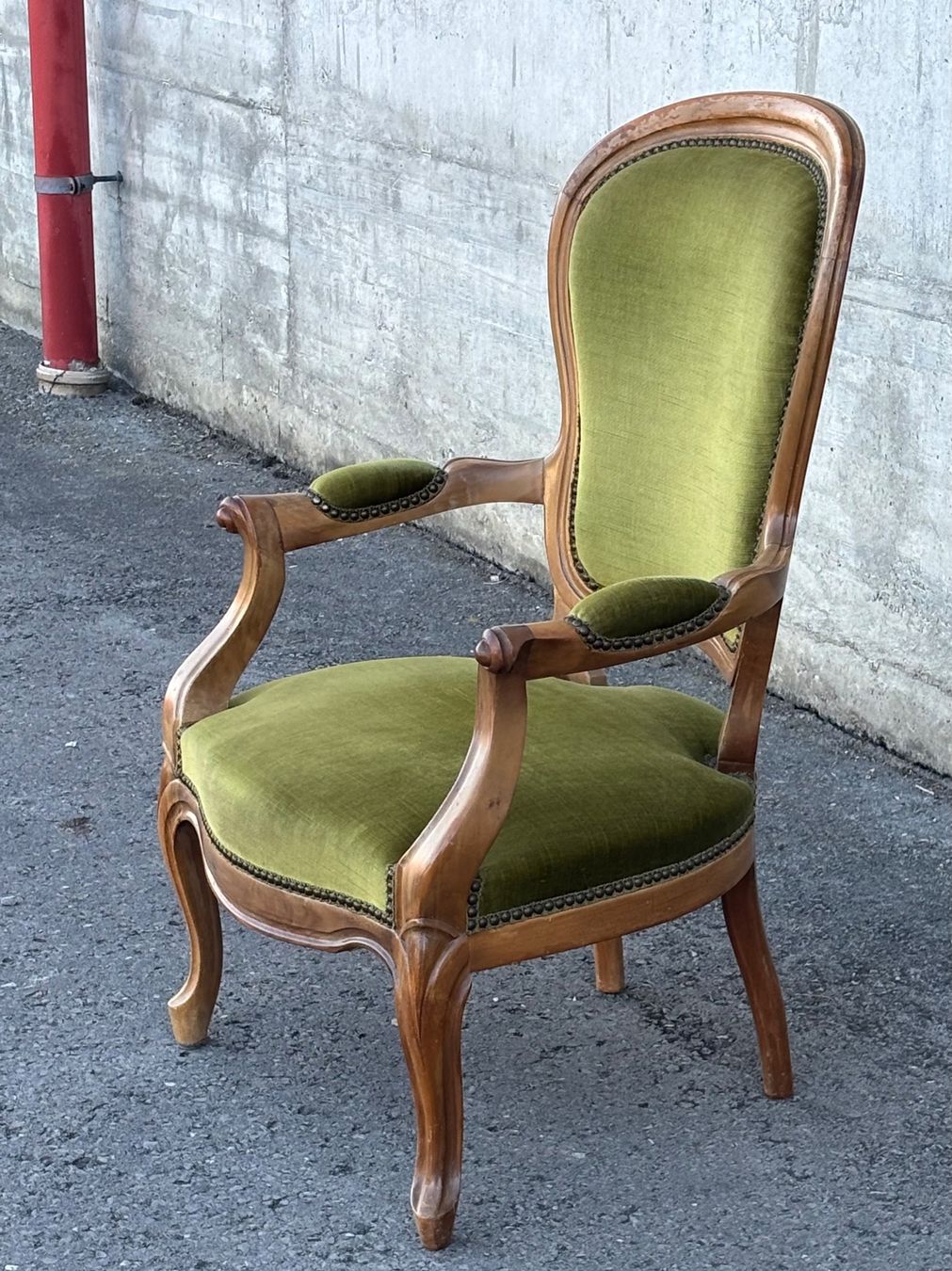 Poltrone: antiker Biedermeier Sessel Armchair mit Polster – Usato da Lüchingen venduto da Eeizo 2