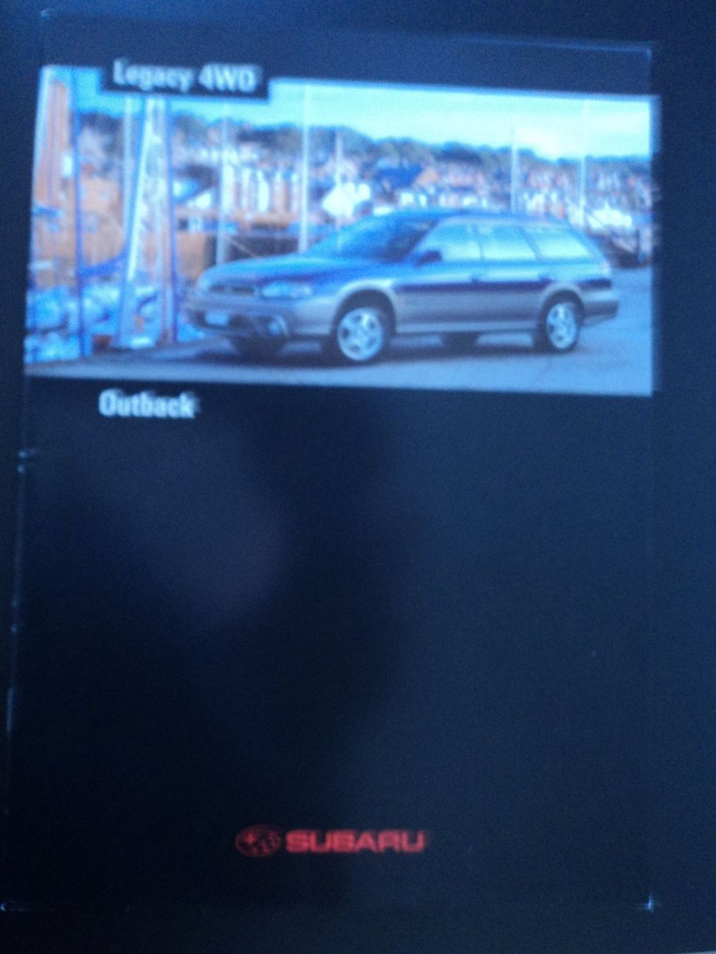 Subaru Documenti: Prospekt Subaru Legacy 4WD Outback 1997 – Usato da Schwarzenburg venduto da modelCARama 1