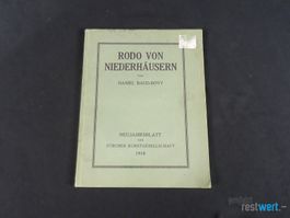 Rodo Von Niederhäusern von DANIEL BAUD-BOVY