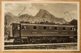 Lokomotive Brown Boveri der Lötschberg Bahn um 1925