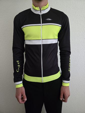 Veste de cyclisme TZAMO PRO noir/jaune fluo L bon état