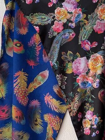 RUS 160x50Neu/NP65CHF Foulard Pareo Halstuch Schal Seide PE