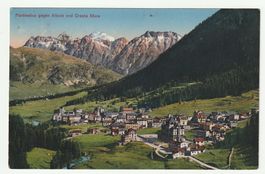 Postkarte 1920, Pontresina gegen Albula