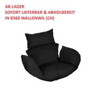 Polyrattan Hängesessel CUBA SCHWARZ - Nur Kissen