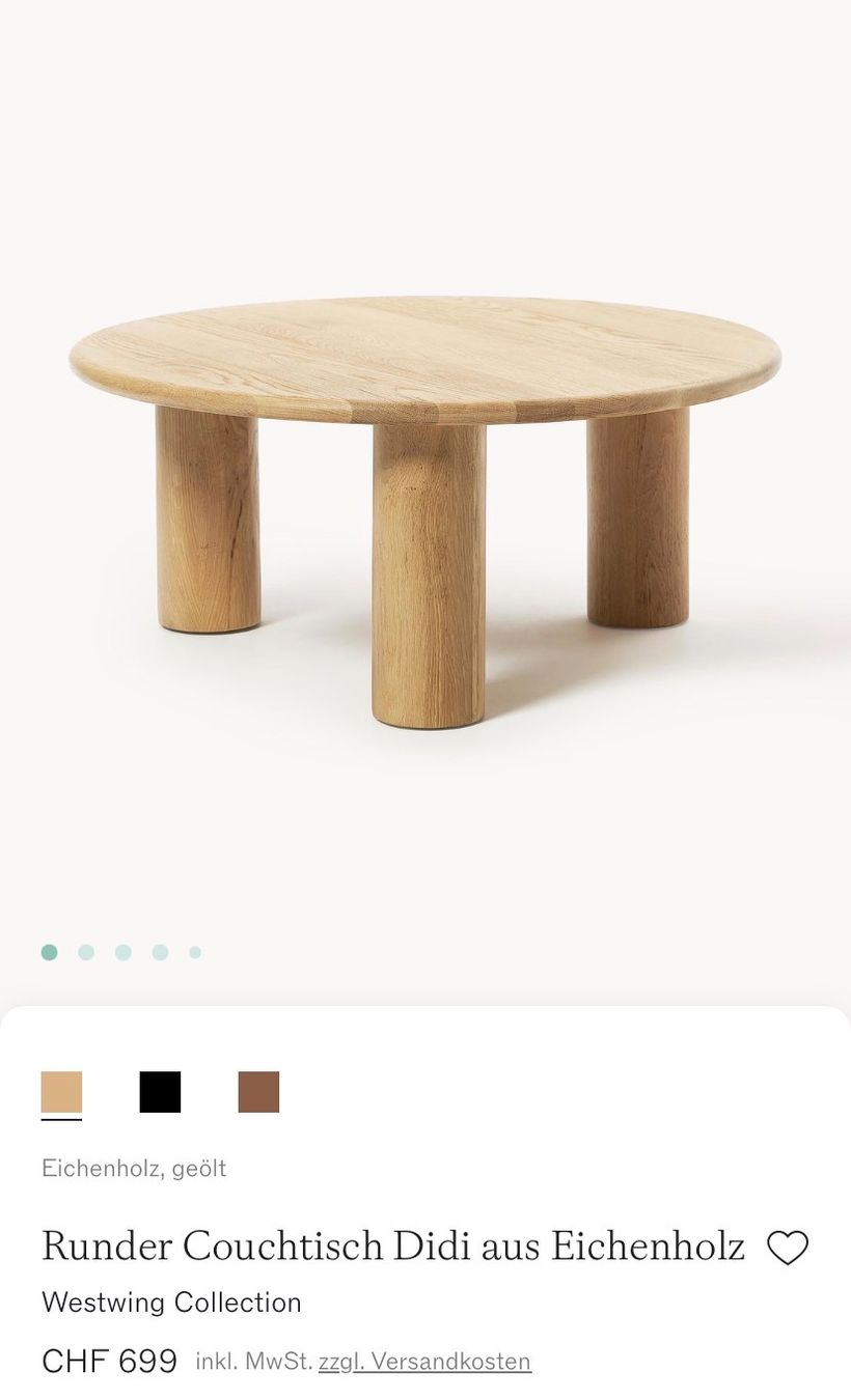 Westwing Tavoli: Westwing Didi Eiche rund 80cm – Usato da Bern venduto da MoReb 8