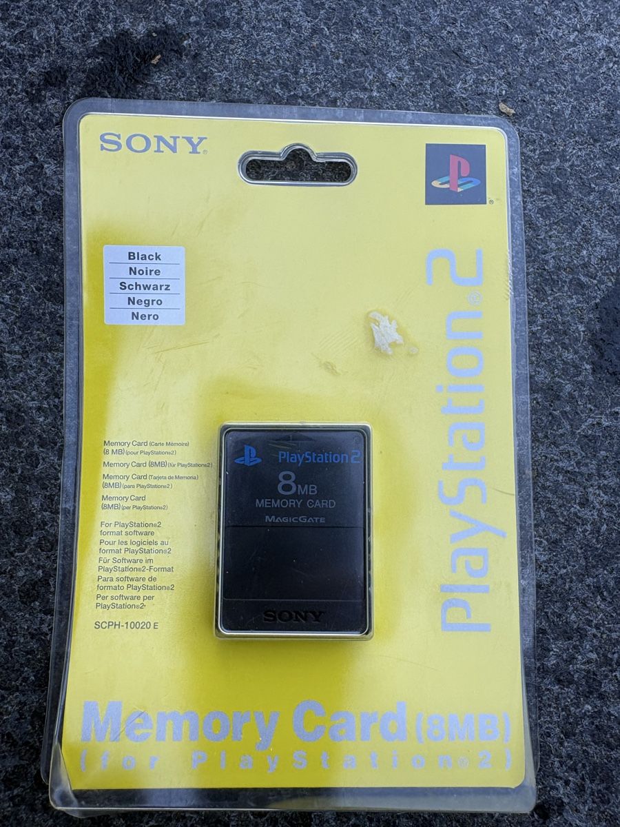 Sony Memory unit & Memory card: Memory Card 8MB Playstation 2 ungeöffnet – Nuovo e nell'imballaggio originale da Linthal venduto da PandiMC