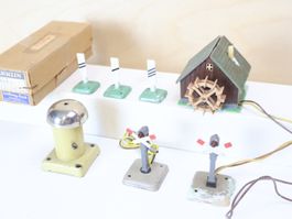 Märklin Läutwerk H0 + Blinksignale + Wassermühle - 1950er