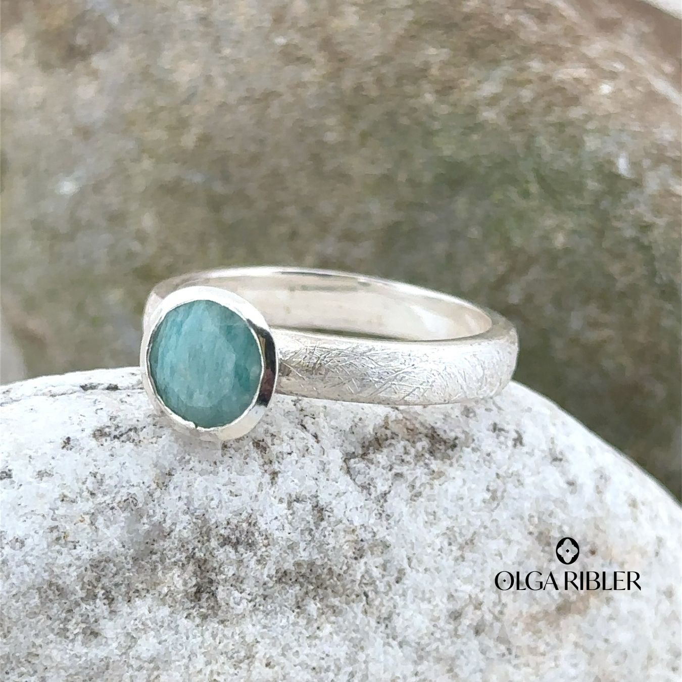 Olga Ribler Anelli: Silber Ring 925 Aventurine Grösse 56 – Nuovo (secondo la descrizione) da Luzern venduto da Schmuckoutlet 1