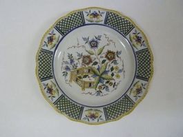 Assiette Sarreguemines Montmorency 24cm, fin 19ème siècle
