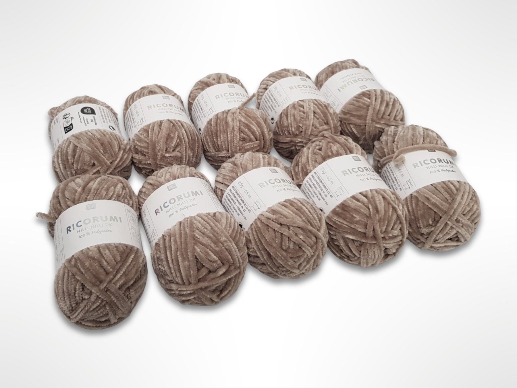 Lana: RICO DESIGN flauschiges Garn Beige 10 Stk. – Nuovo (secondo la descrizione) da Suhr venduto da Restwert_Suhr 1