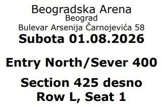 Tickets: UFC BELGRAD 01.08.2026 1 Ticket – Neu und originalverpackt aus Untersiggenthal von HK-D 1